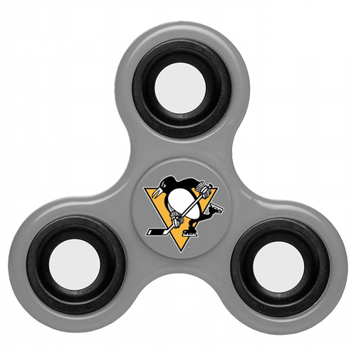 NHL Pittsburgh Penguins 3 Way Fidget Spinner G97 - Gray - Click Image to Close